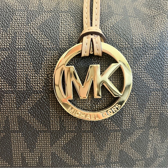 Michael Kors Coated Canvas Leather-Trimmed Handle Bag - Picture 8 of 15